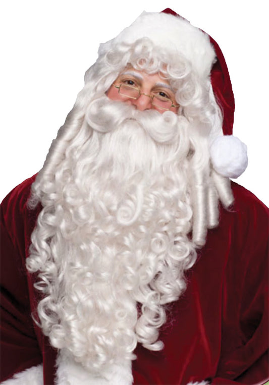 SANTA WIG AND BEARD SUPER DLX