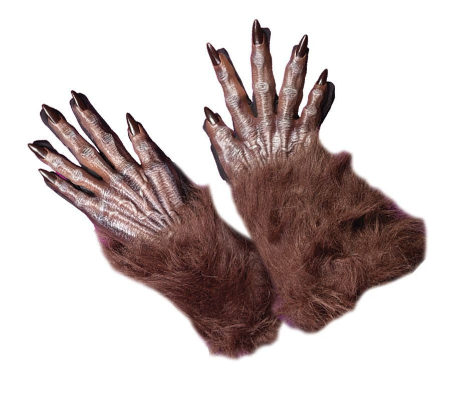 WEREWOLF GLOVES ADULT BROWN