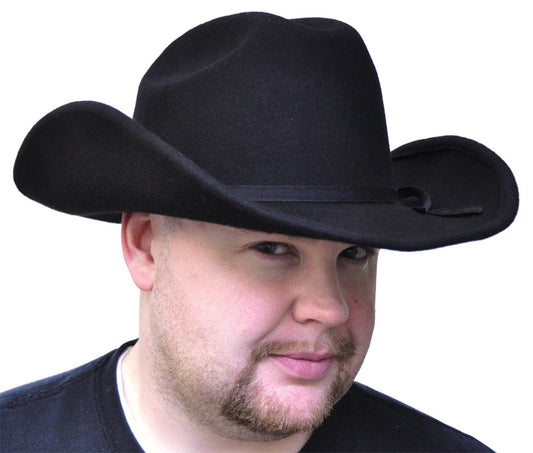 COWBOY HAT BLACK FELT SML