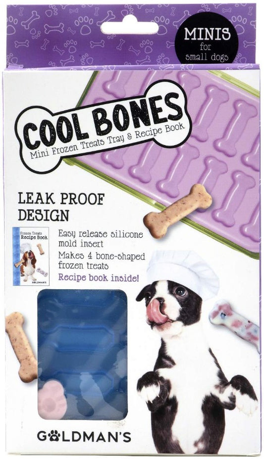 Goldmans Cool Bones Mini Frozen Treat Tray for Small Dogs