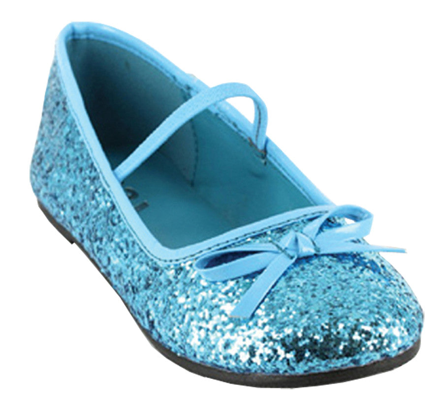 FLAT BALLET GLITTER CH BU MED