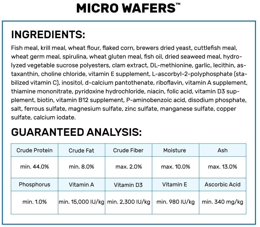 Hikari Micro Wafers Sinking Tropical Food