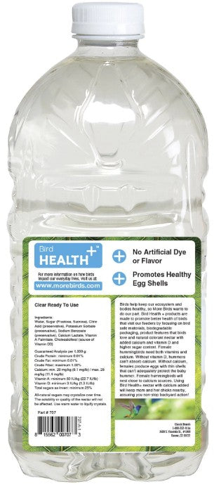 More Birds Health Plus Ready To Use Hummingbird Nectar Clear