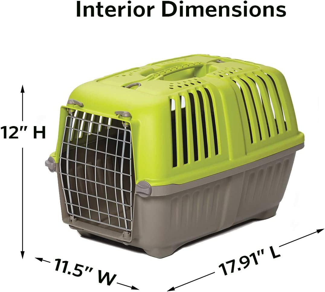 MidWest Spree Pet Carrier Green Plastic Dog Carrier