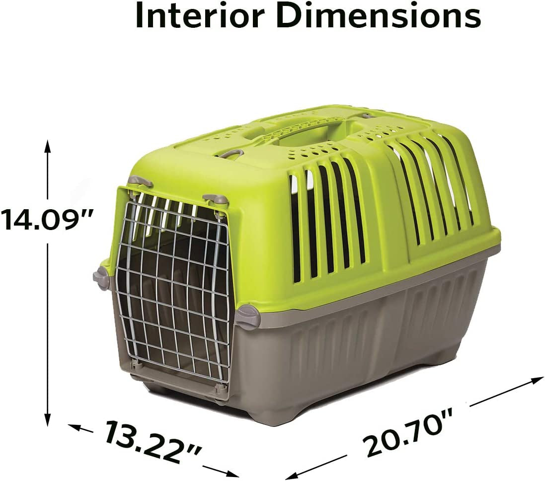 MidWest Spree Pet Carrier Green Plastic Dog Carrier