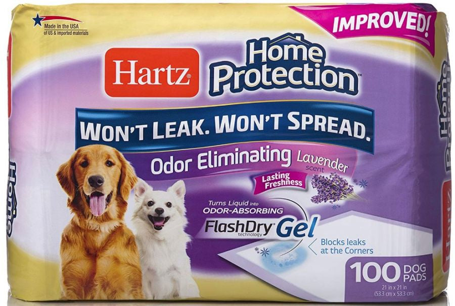 Hartz Home Protection Lavender Scent Odor Eliminating Dog Pads Regular