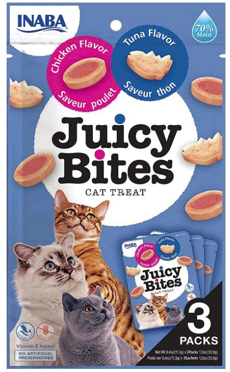 Inaba Juicy Bites Cat Treat Tuna and Chicken Flavor