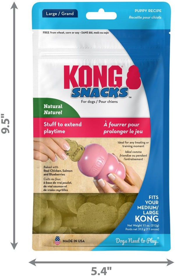 KONG Snacks for Dogs Puppy Recipe Large