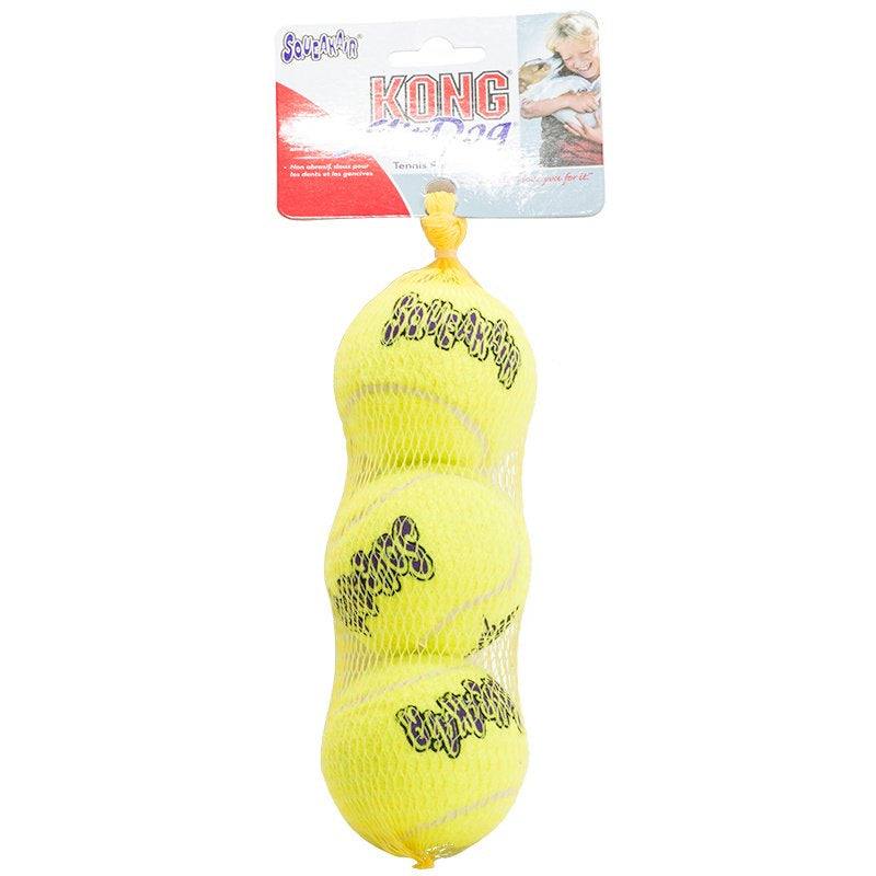 KONG Air Dog Squeaker Tennis Balls Medium Dog Toy