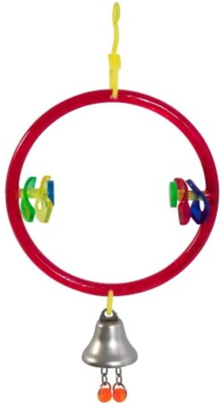 JW Pet ActiviToys Ring Clear with Bell for Parakeets, Canaries, Finches and Similar Sized Birds