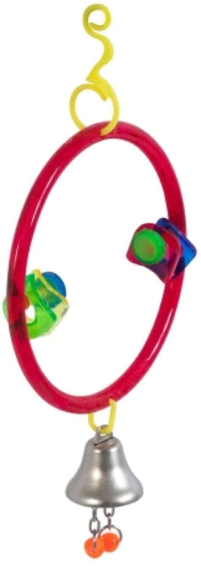 JW Pet ActiviToys Ring Clear with Bell for Parakeets, Canaries, Finches and Similar Sized Birds