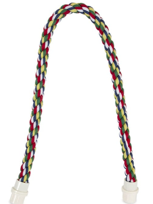 JW Pet Flexible Multi-Color Comfy Rope Perch 32" Long for Birds