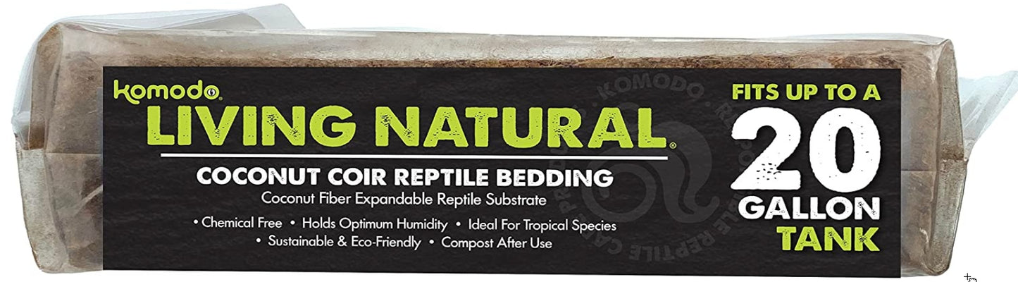 Komodo Living Natural Coconut Coir Reptile Bedding Brick