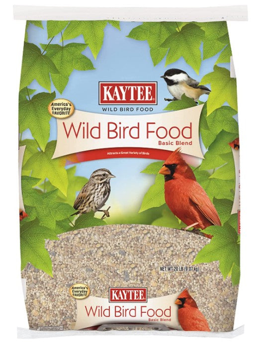 Kaytee Wild Bird Food Basic Blend with Grains and Black Oil Sunflower Seed