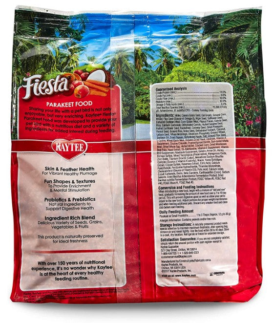 Kaytee Fiesta Parakeet Gourmet Variety Diet