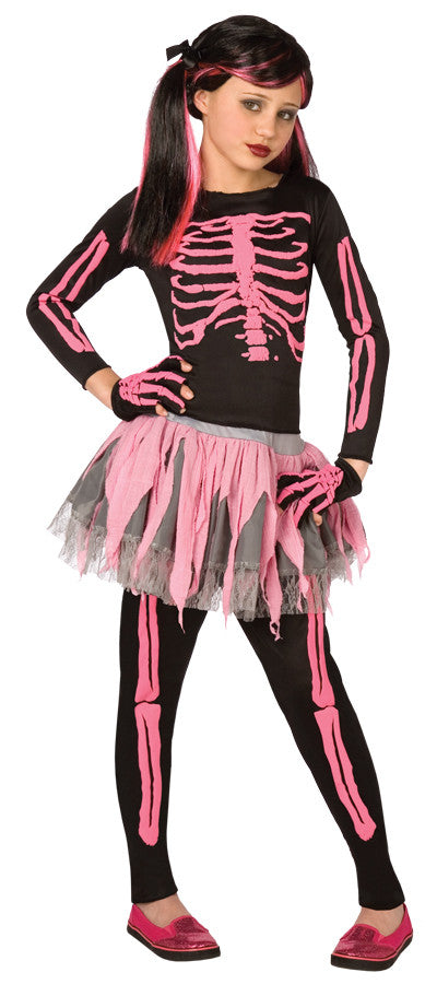 SKELETON PUNK PINK CHILD 12-14