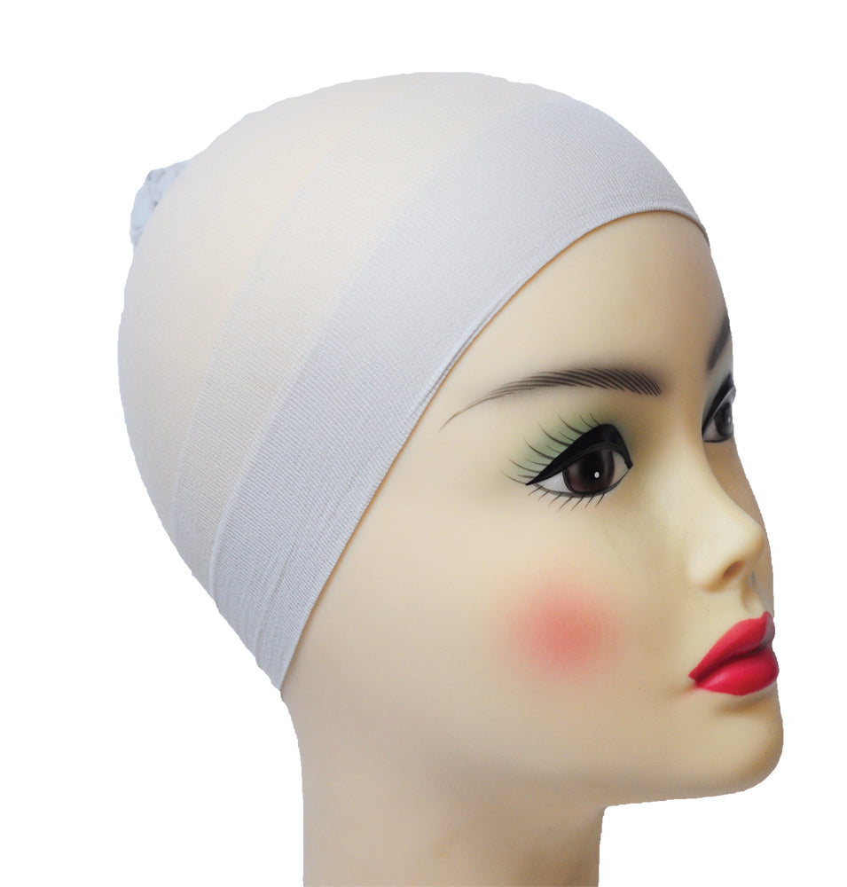 Wig Stocking Cap Gray