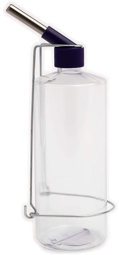 Lixit Deluxe Heavy Duty Plastic Bottle with Wire Holder Clear