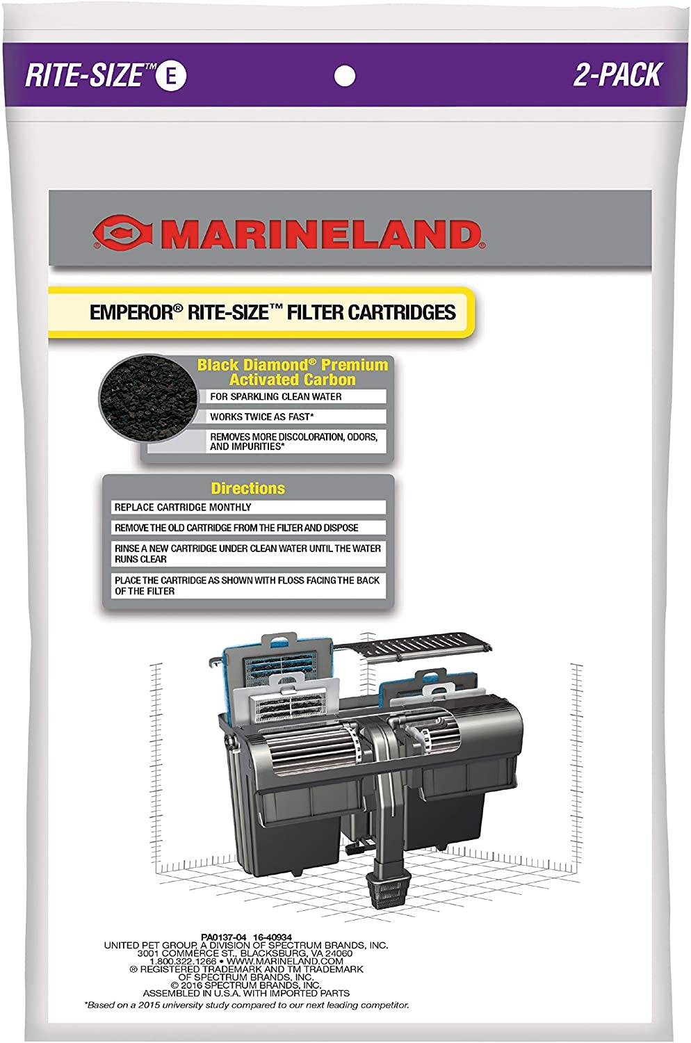 Marineland Rite-Size E Cartridge (Emperor 280 and 400)