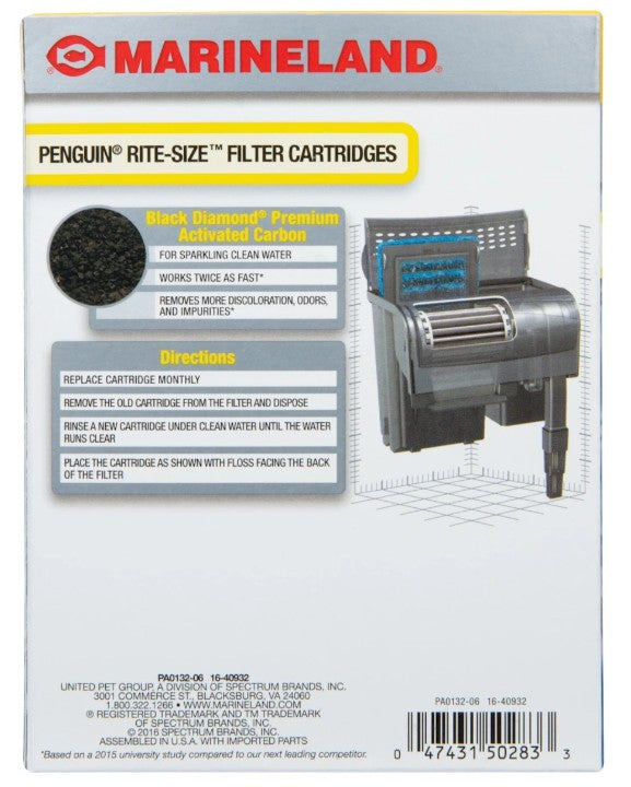 Marineland Rite-Size B Cartridge (Penguin 110B, 125B and 150B)