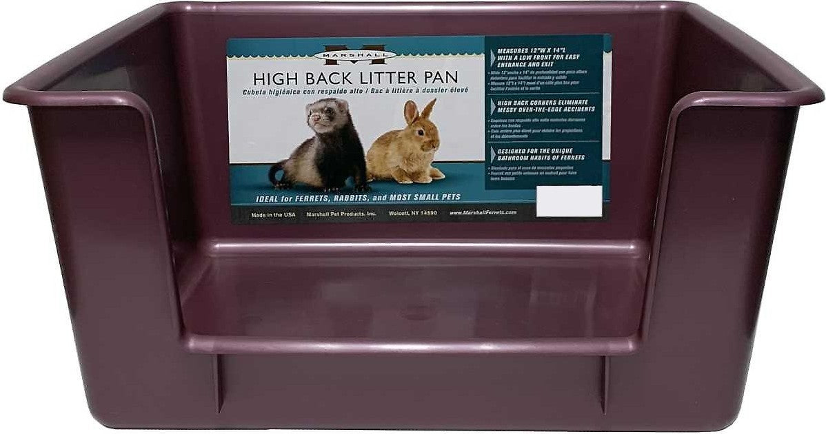 Marshall Ferret High Back Litter Pan Assorted Colors