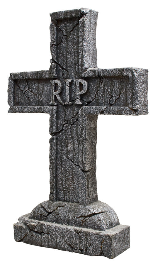 REST IN PEACE CROSS TOMBSTONE