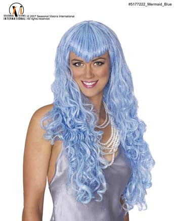 MERMAID WIG BLUE