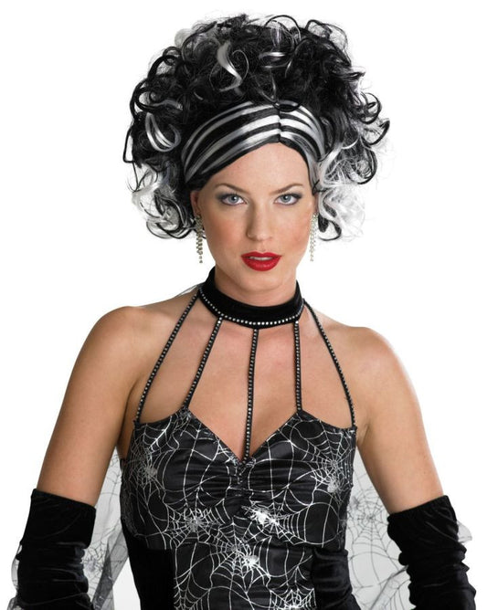 WICKED WIDOW WIG BLACK/WHITE