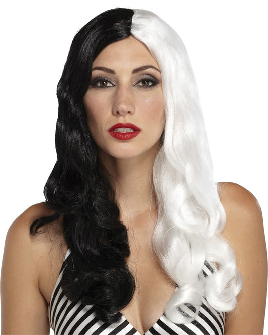 SINESTRESS WIG BLACK WHITE