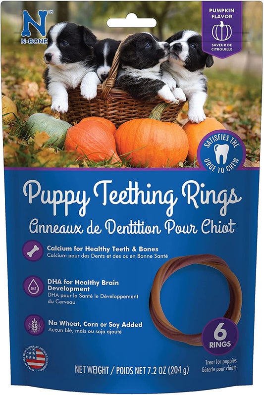 N-Bone Puppy Teething Ring Pumpkin