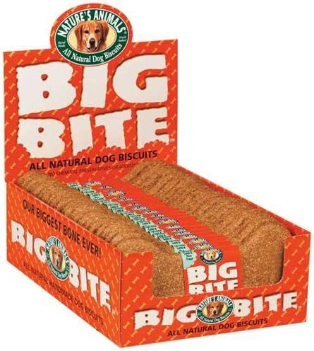 Natures Animals Big Bite Dog Biscuits Peanut Butter