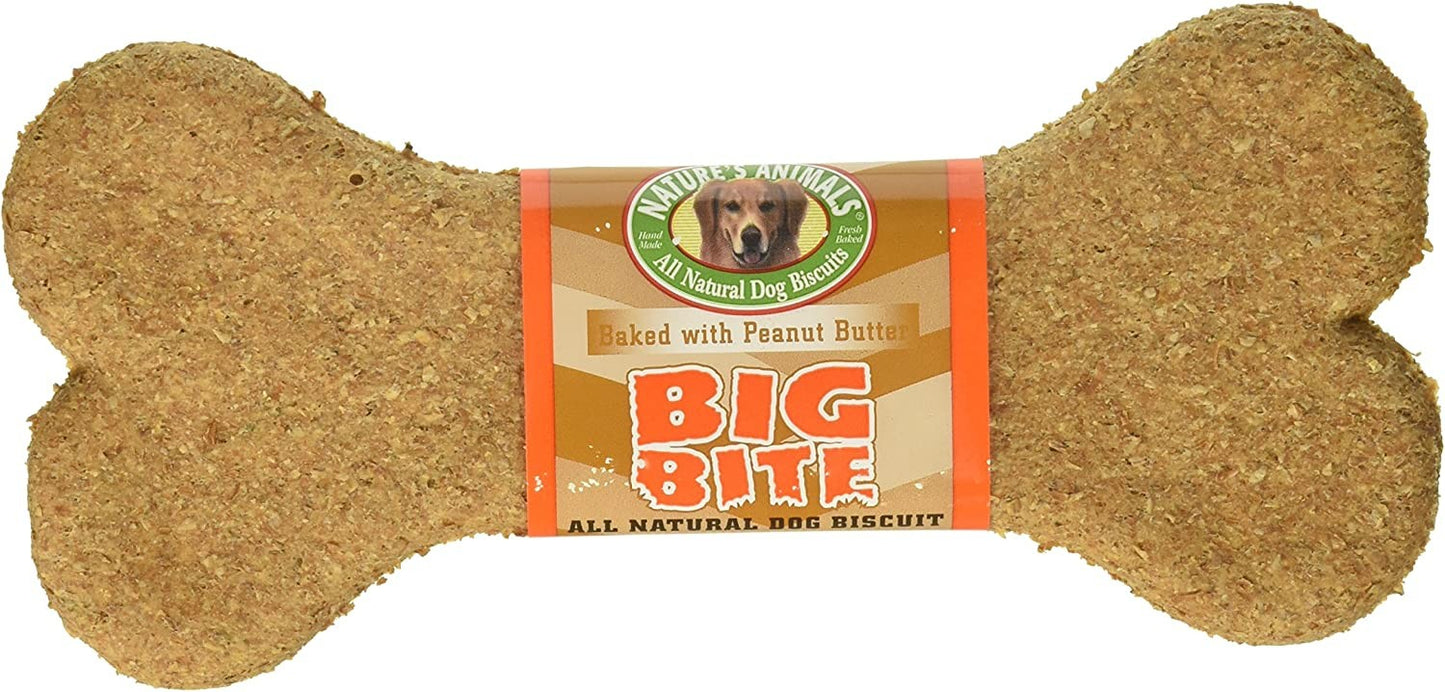 Natures Animals Big Bite Dog Biscuits Peanut Butter