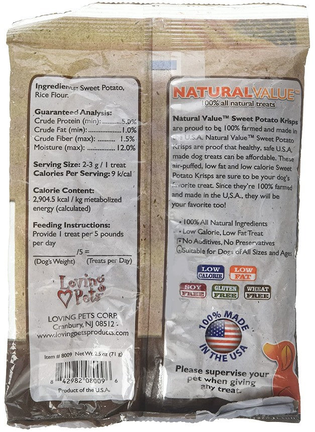 Loving Pets Natural Value Sweet Potato Krisps