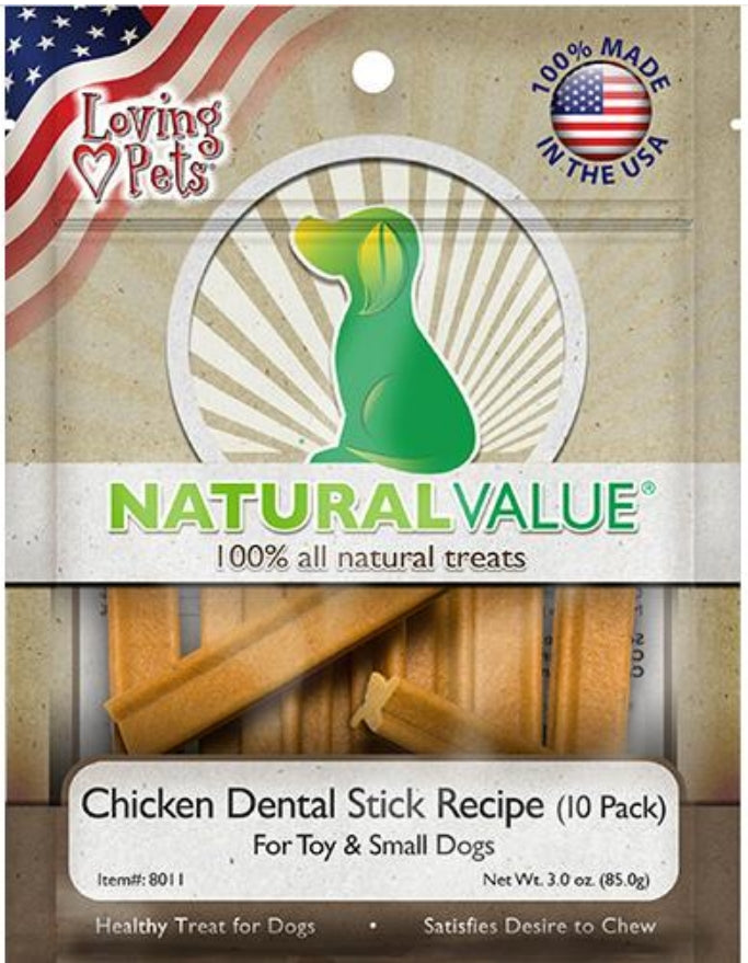 Loving Pets Natural Value Chicken Dental Sticks