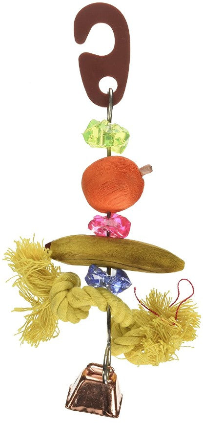 Penn Plax Bird Life Fruit-Kabob Wood Treat Toy for Parakeets