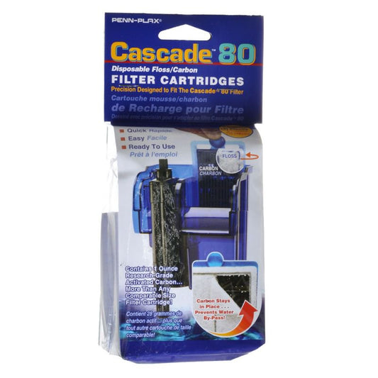 Cascade 80 Power Filter Disposable Floss / Carbon Filter Cartridges