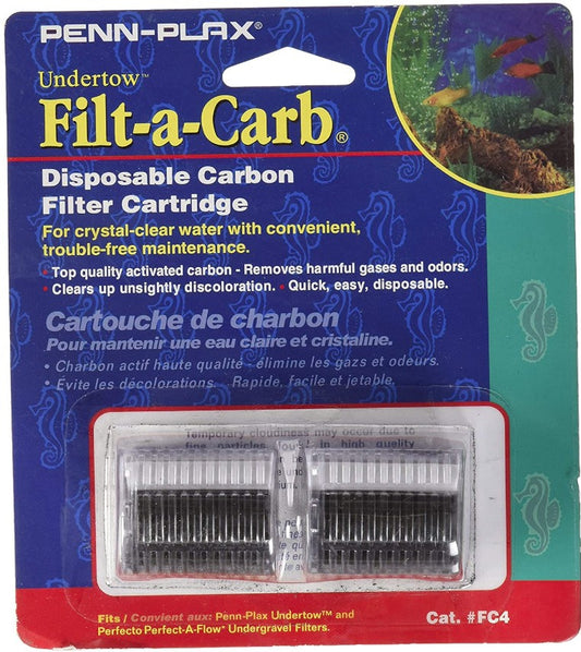 Penn Plax Filt-a-Carb Undertow and Perfect-A-Flow Carbon Under Gravel Filter Cartridge