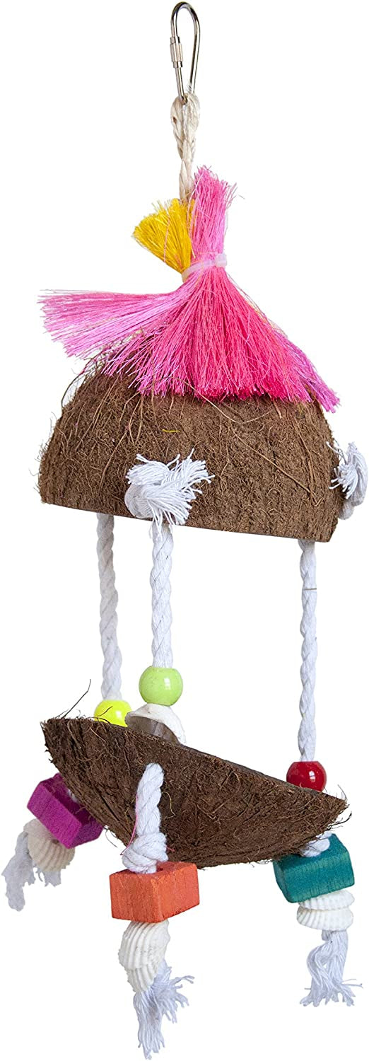 Prevue Tropical Teasers Tiki Hut Bird Toy