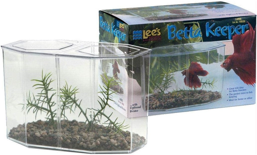 Lees Betta Keeper Hex Dual Aquarium