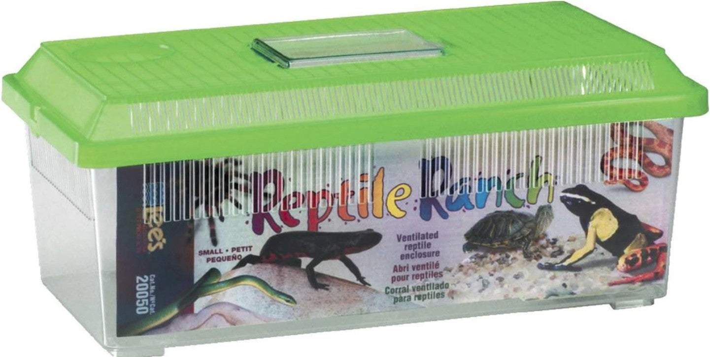 Lees Reptile Ranch Ventilated Reptile and Amphibian Rectangle Habitat with Lid