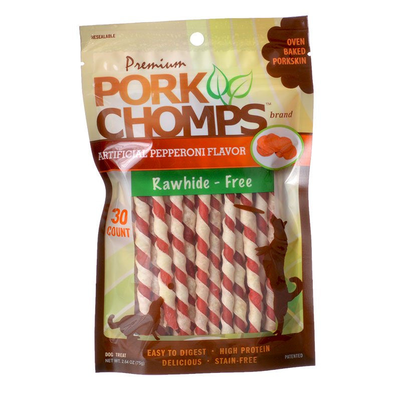 Pork Chomps Pepperoni Flavor Twists