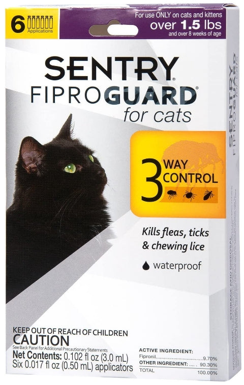 Sentry FiproGuard Flea and Tick Control for Cats