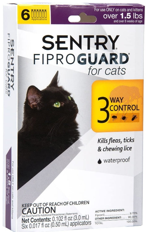 Sentry FiproGuard Flea and Tick Control for Cats