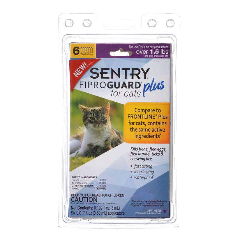 Sentry FiproGuard Plus Flea and Tick Control for Cats and Kittens