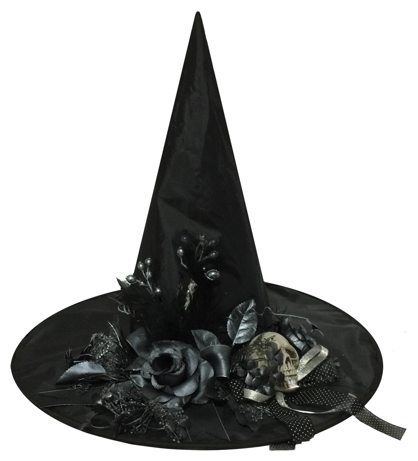 Witch Hat W/Bone Skull