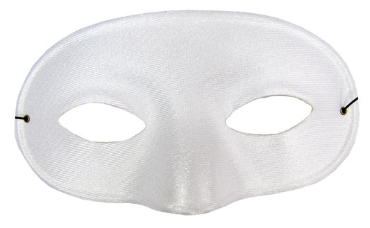 HALF MASK SATIN WHITE