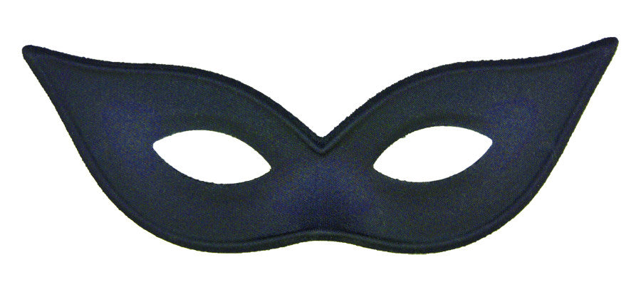 HARLEQUIN MASK SATIN BLACK