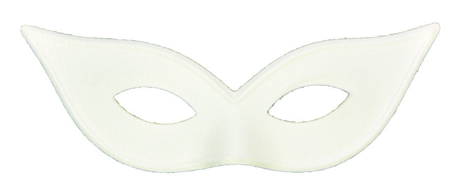 HARLEQUIN MASK SATIN WHITE