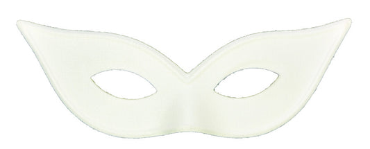 HARLEQUIN MASK SATIN WHITE