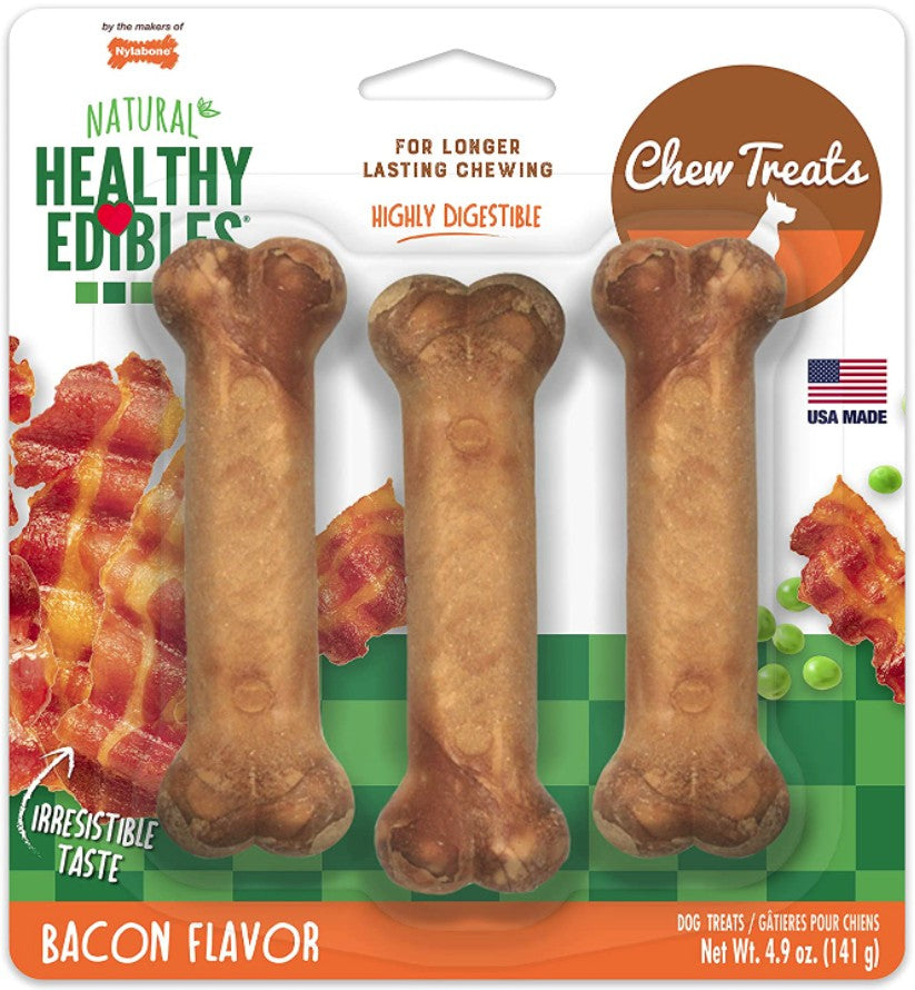 Nylabone Healthy Edibles Chews Bacon Regular